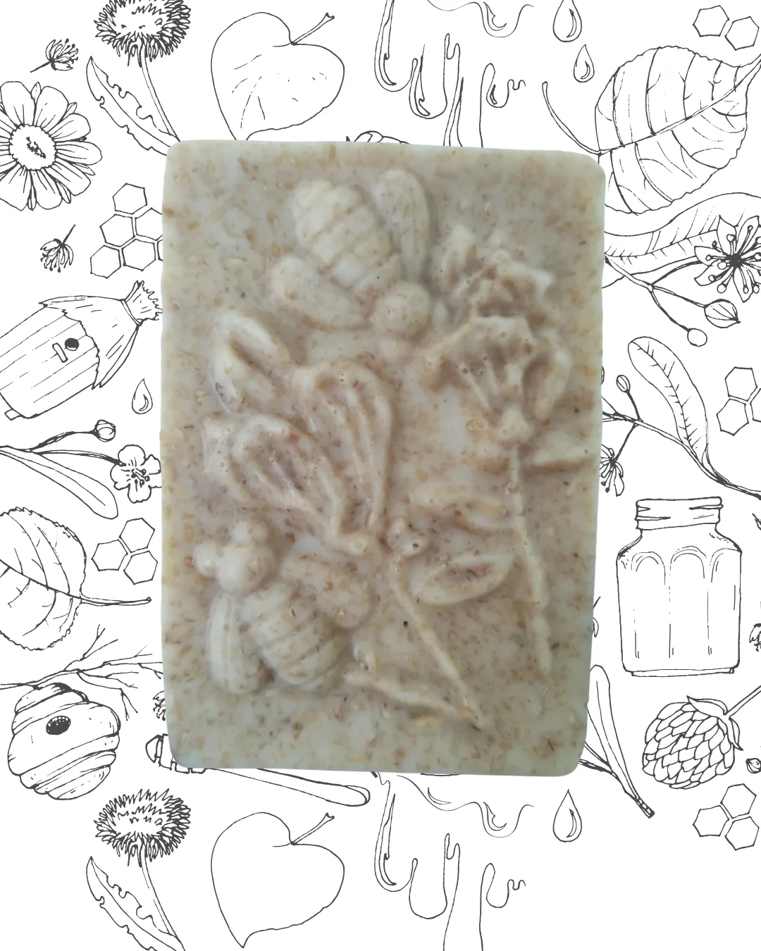 JABÓN DE MIEL Y AVENA 100 GR panal