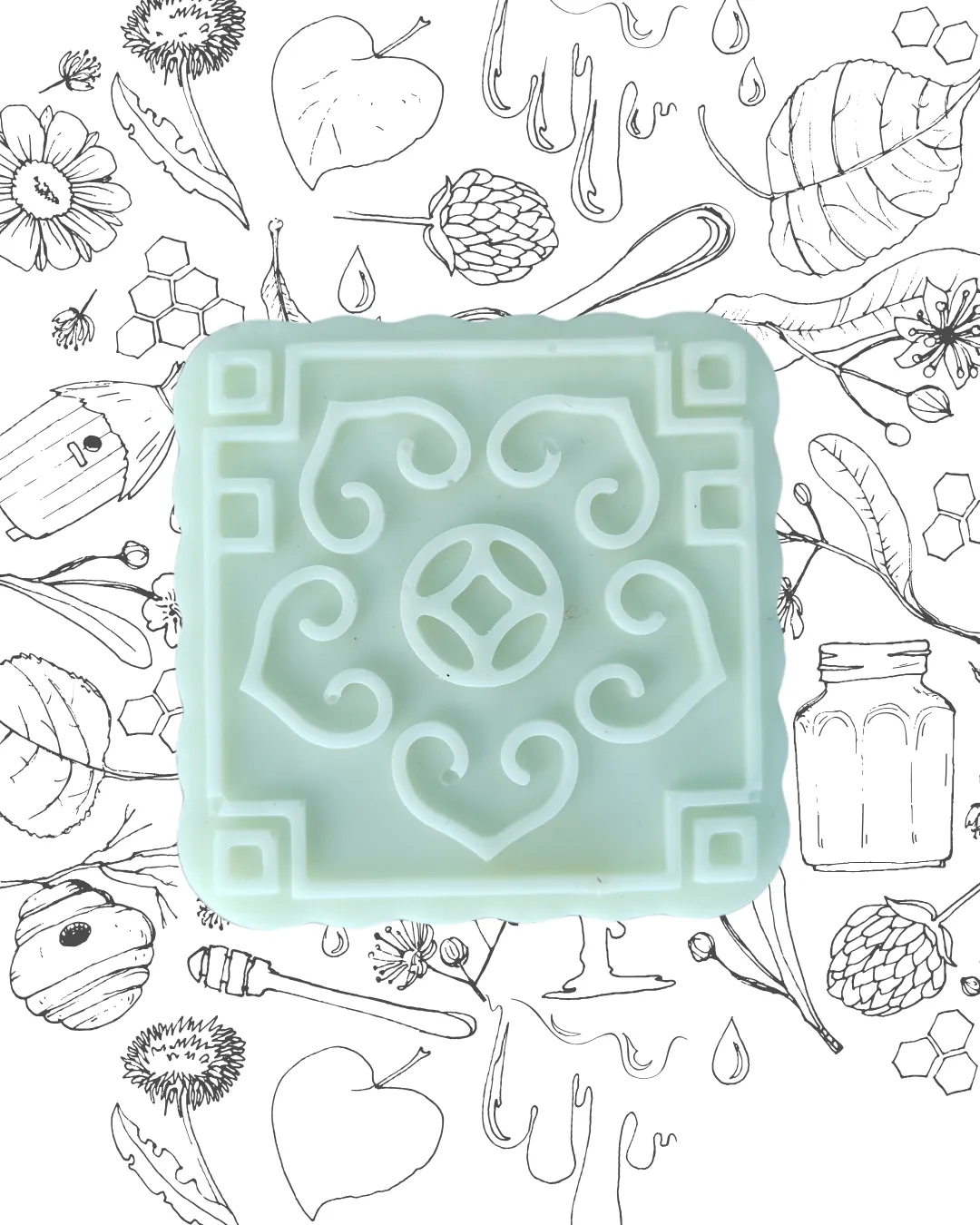 JABÓN DE PROPÓLE CUADRADO DE MANDALA 49GR