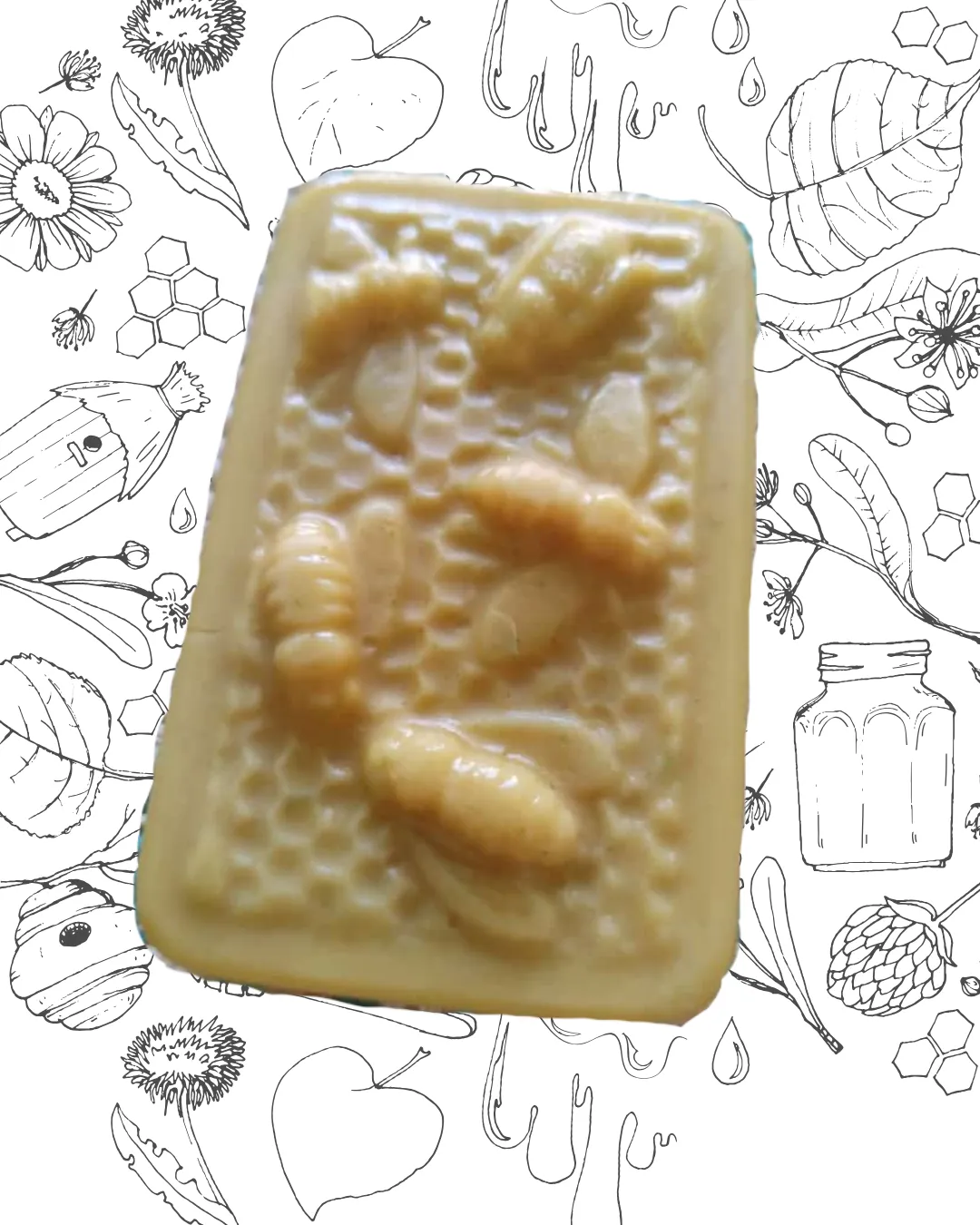 BARRA DE CERA DE ABEJA CON MIEL