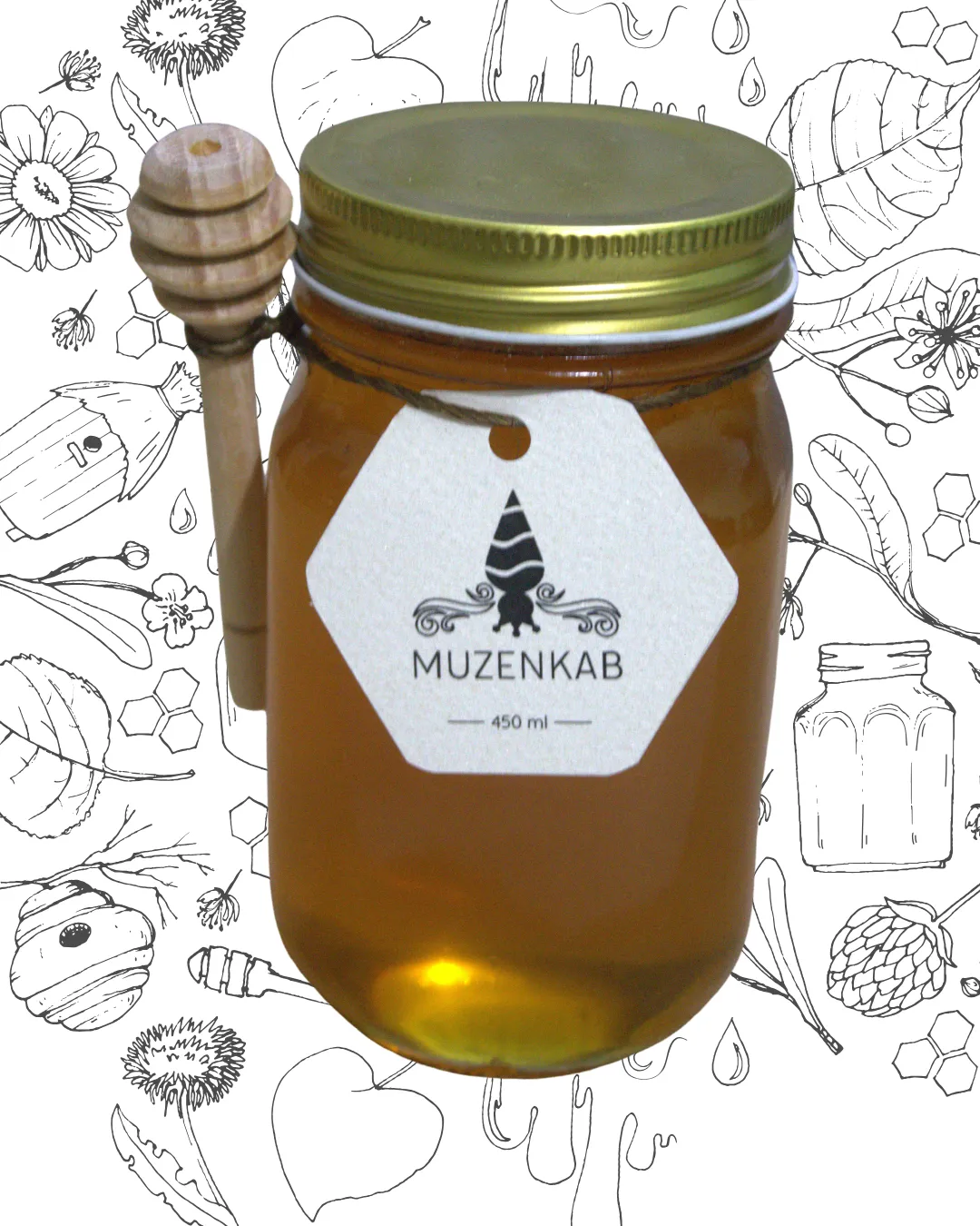 MIEL ENVASE CRISTAL 660 GR CON CUCHARA